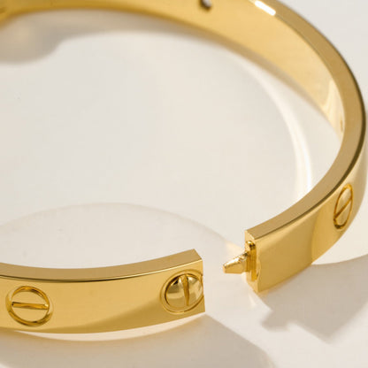 [Gaonasi Jewelry]LOVE BRACELET 6.1MM 4 DIAMONDS