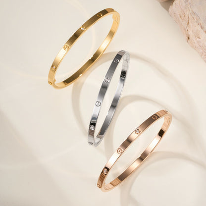 [Gaonasi Jewelry]LOVE BRACELET 3.65MM 6 DIAMONDS