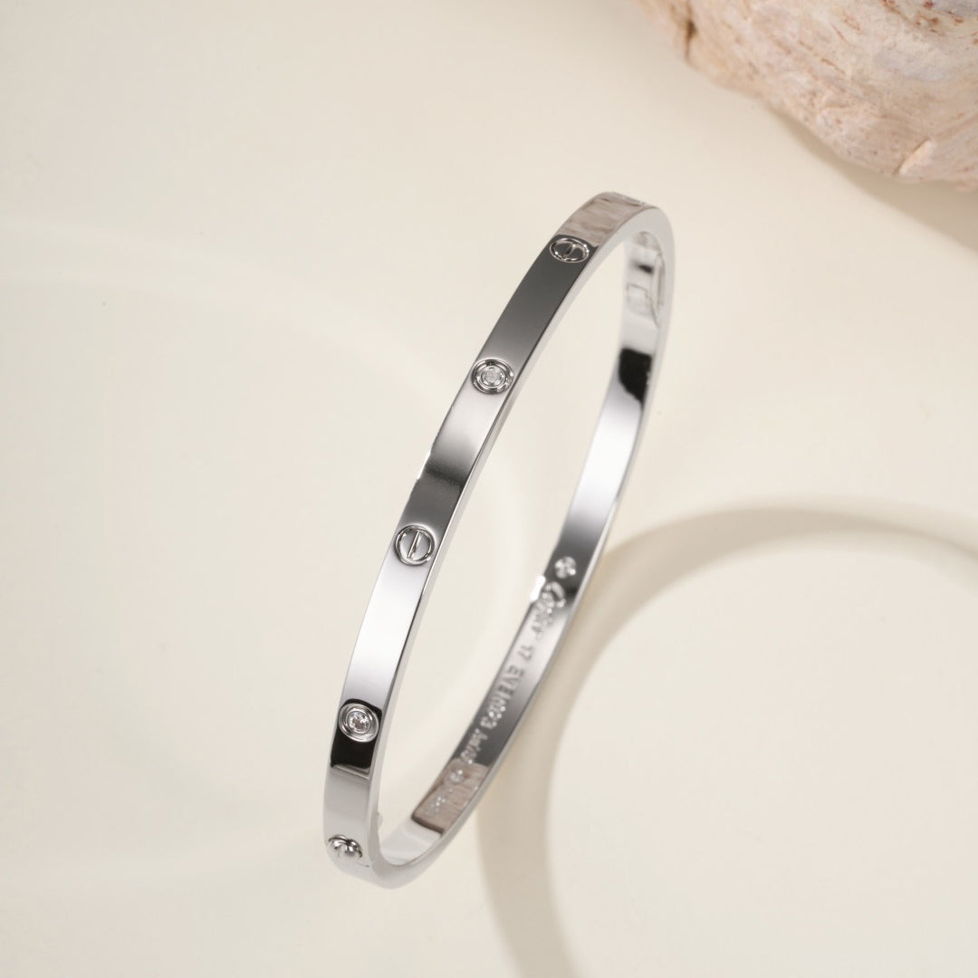 [Gaonasi Jewelry]LOVE BRACELET 3.65MM 6 DIAMONDS