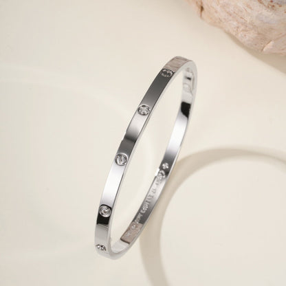 [Gaonasi Jewelry]LOVE BRACELET 3.65MM 6 DIAMONDS