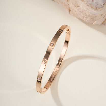[Gaonasi Jewelry]LOVE BRACELET 3.65MM 6 DIAMONDS