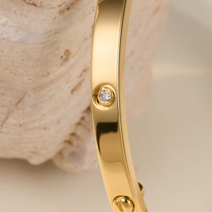 [Gaonasi Jewelry]LOVE BRACELET 3.65MM 6 DIAMONDS