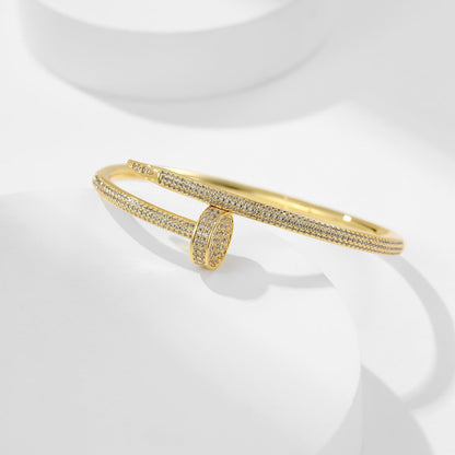 [Gaonasi Jewelry]JUSTE BRACELET 3.5MM ALL DIAMONDS