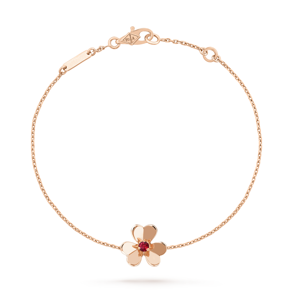 [Gaonasi]FRIVOLE GOLD FLOWER PINK MALACHITE BRACELET