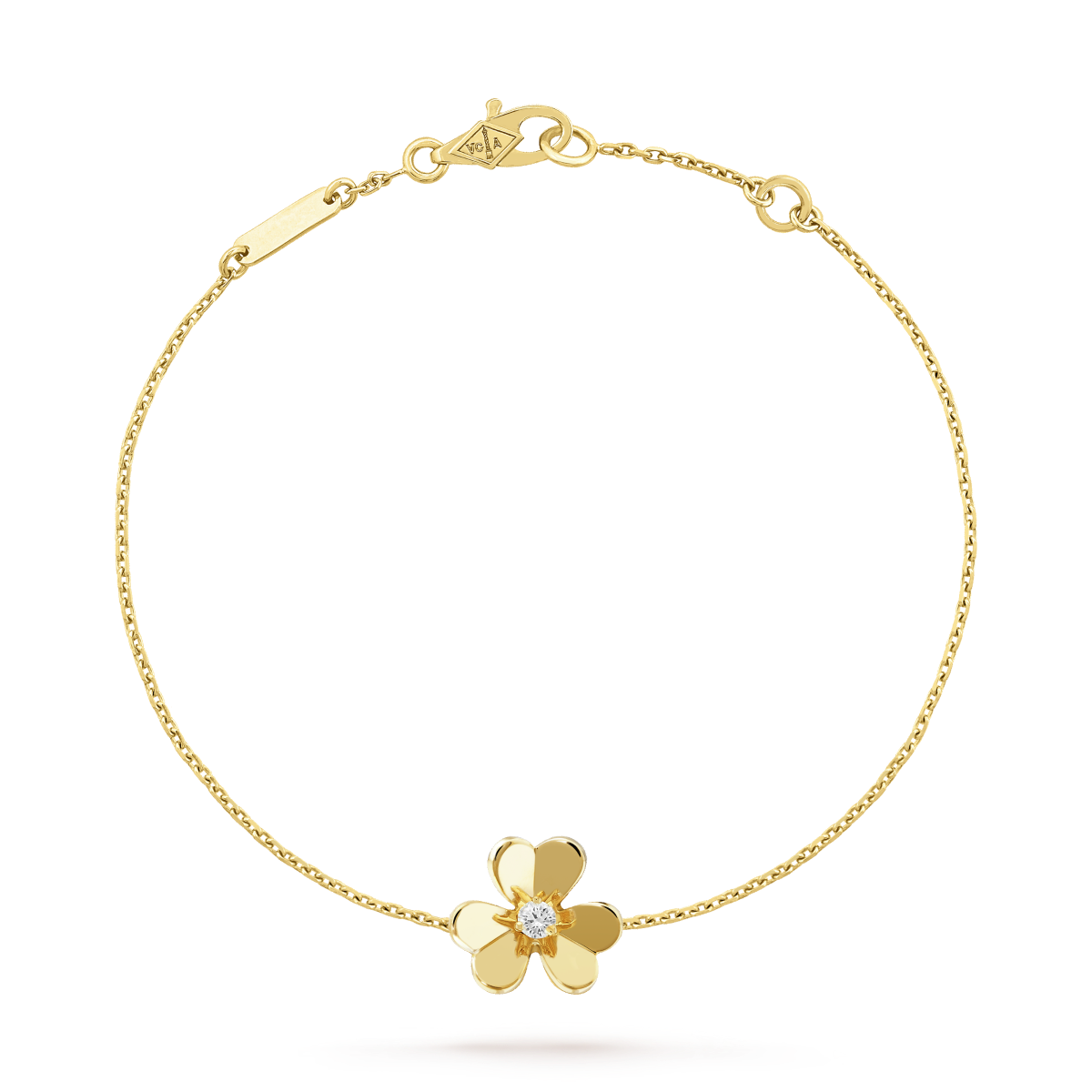 [Gaonasi]FRIVOLE GOLD FLOWER PINK MALACHITE BRACELET