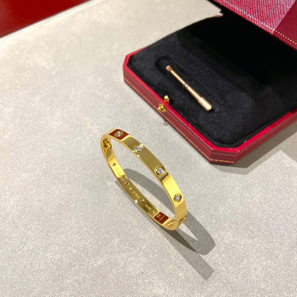 [Gaonasi Jewelry]LOVE BRACELET 6.1MM 10 DIAMONDS