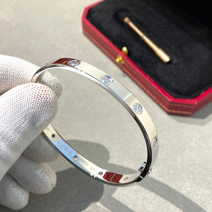 [Gaonasi Jewelry]LOVE BRACELET 6.1MM 10 DIAMONDS