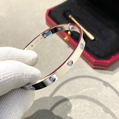 [Gaonasi Jewelry]LOVE BRACELET 6.1MM 10 DIAMONDS
