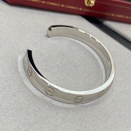 [Gaonasi Jewelry]LOVE BRACELET 6.1MM 1 DIAMOND OPEN CUFF