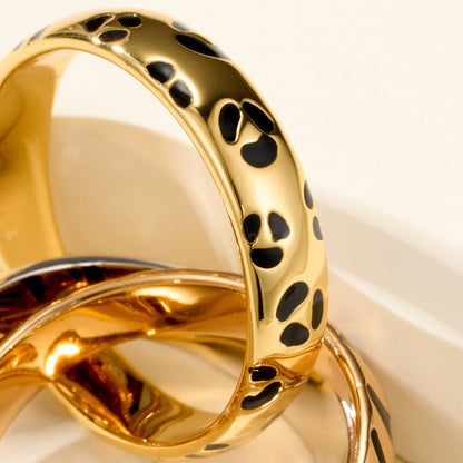 [Gaonasi Jewelry]TRINITY  RING LEOPARD PRINT