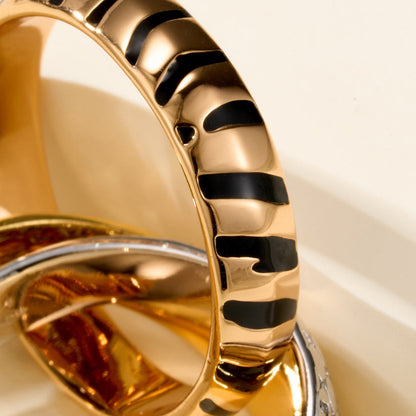 [Gaonasi Jewelry]TRINITY  RING LEOPARD PRINT