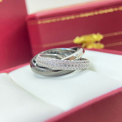 [Gaonasi Jewelry]TRINITY 3.2MM RING BLACK CERAMIC