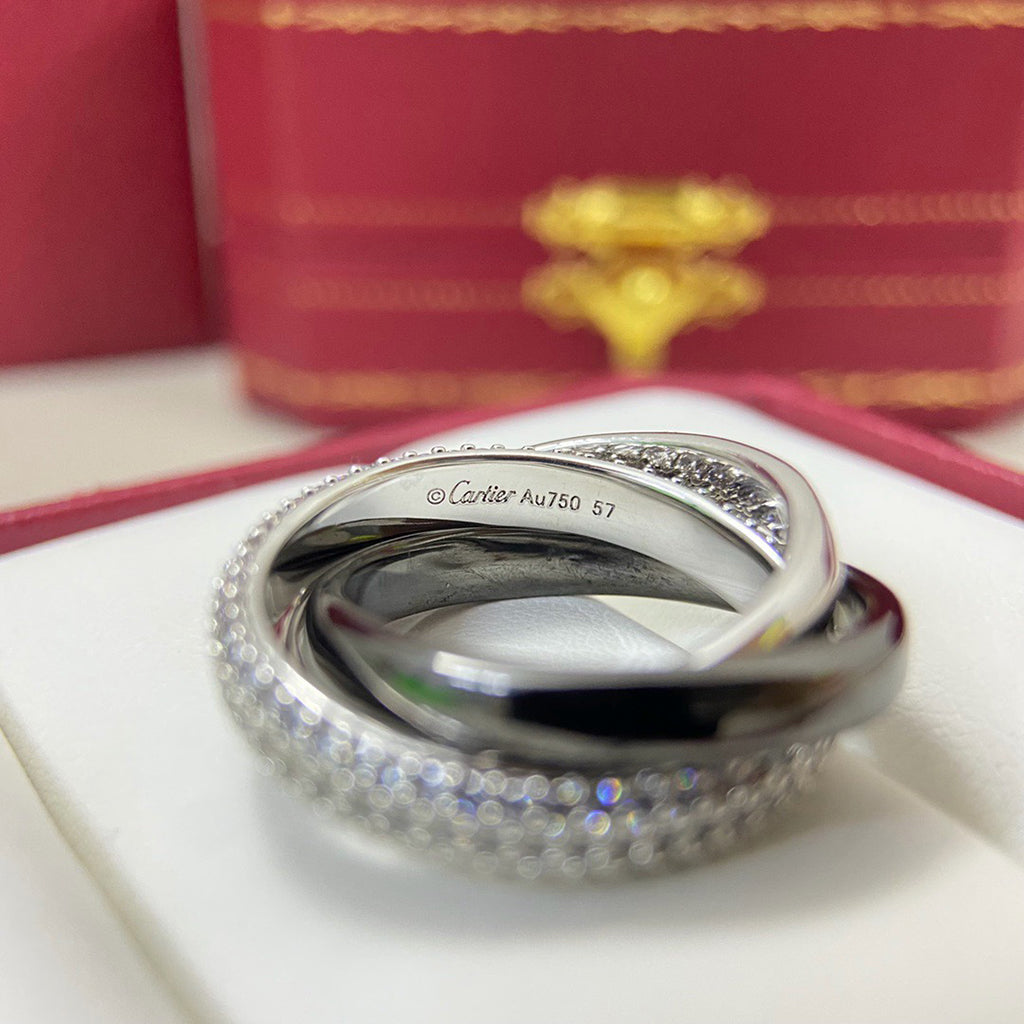 [Gaonasi Jewelry]TRINITY 3.2MM RING BLACK CERAMIC