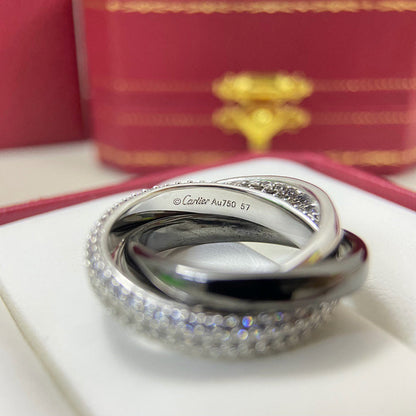 [Gaonasi Jewelry]TRINITY 3.2MM RING BLACK CERAMIC