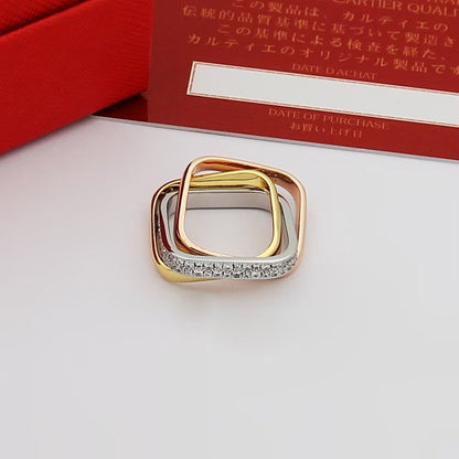 [Gaonasi Jewelry]TRINITY 3.5MM CUSHION RING COLLECTION