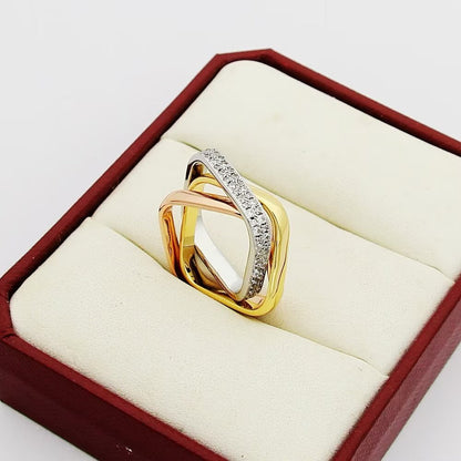 [Gaonasi Jewelry]TRINITY 3.5MM CUSHION RING COLLECTION