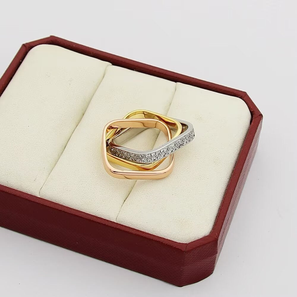 [Gaonasi Jewelry]TRINITY 3.5MM CUSHION RING COLLECTION