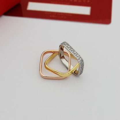 [Gaonasi Jewelry]TRINITY 3.5MM CUSHION RING COLLECTION