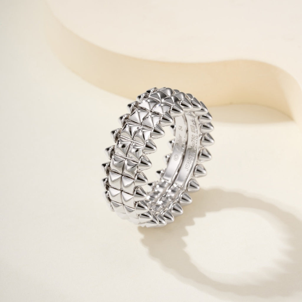 [Gaonasi Jewelry]CLASH 9.2MM DOUBLE ROW RING