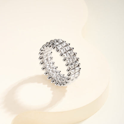 [Gaonasi Jewelry]CLASH 9.2MM DOUBLE ROW RING