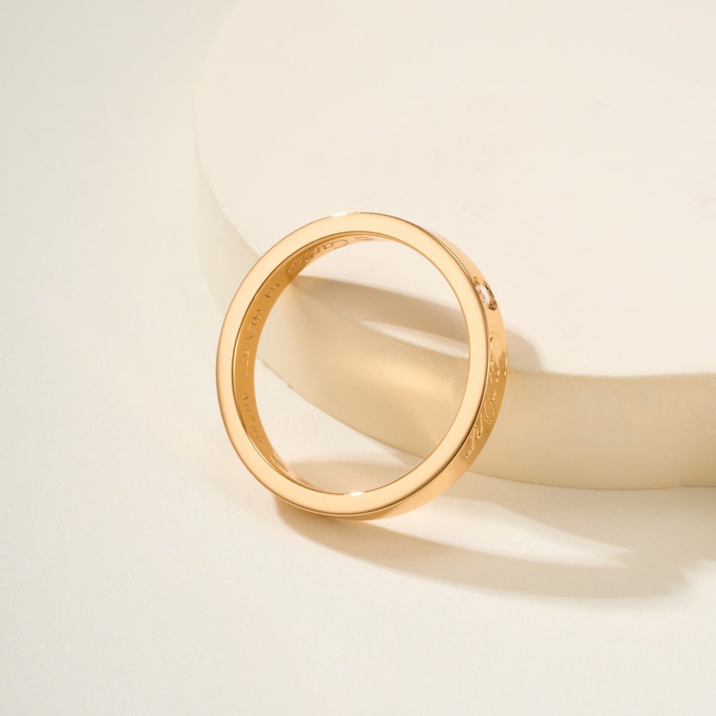 [Gaonasi Jewelry]LOVE RING 4MM 1 DIAMOND