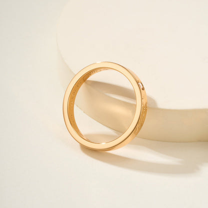 [Gaonasi Jewelry]LOVE RING 4MM 1 DIAMOND
