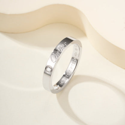 [Gaonasi Jewelry]LOVE RING 4MM 1 DIAMOND