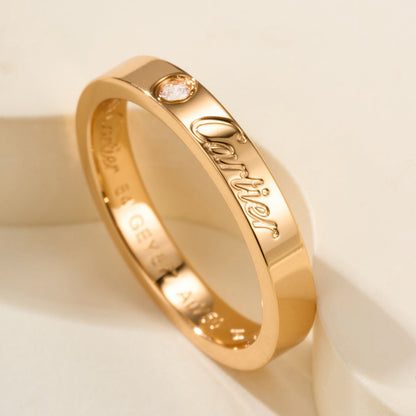 [Gaonasi Jewelry]LOVE RING 4MM 1 DIAMOND