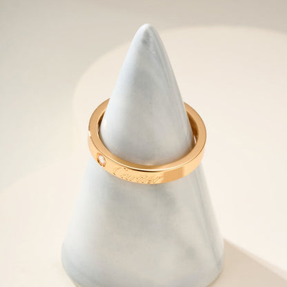 [Gaonasi Jewelry]LOVE RING 4MM 1 DIAMOND