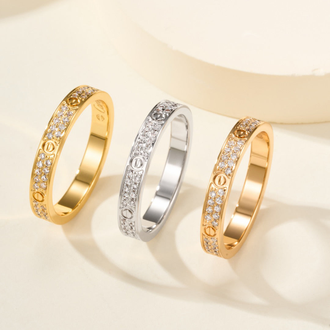 [Gaonasi Jewelry]LOVE RING 2.65MM DIAMOND