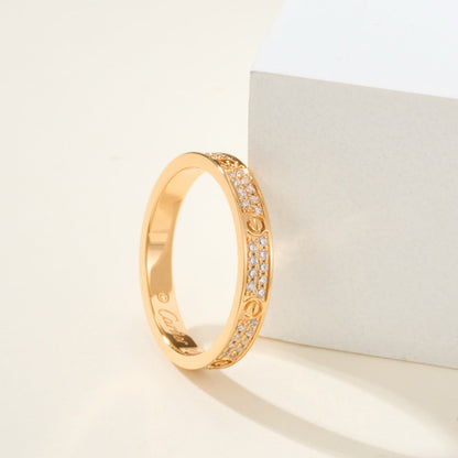 [Gaonasi Jewelry]LOVE RING 2.65MM DIAMOND