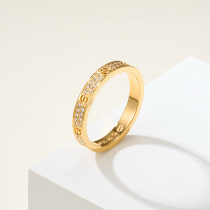 [Gaonasi Jewelry]LOVE RING 2.65MM DIAMOND