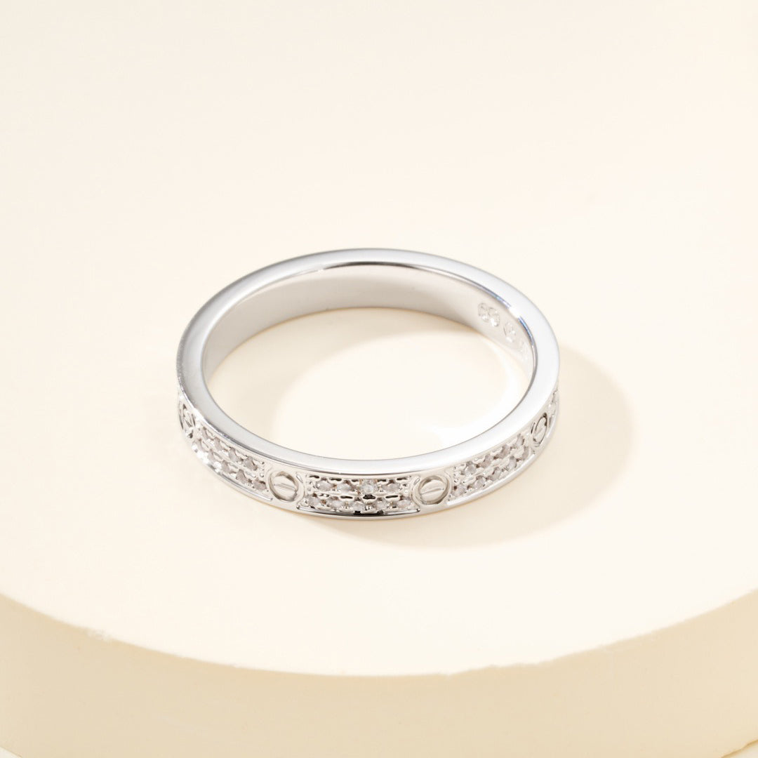 [Gaonasi Jewelry]LOVE RING 2.65MM DIAMOND