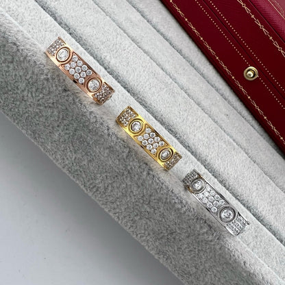 [Gaonasi Jewelry]LOVE 5.5MM FULL-PAVE 6-DIAMOND RING