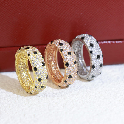 [Gaonasi Jewelry]PANTHERE SPOTTED FULL DIAMOND RING