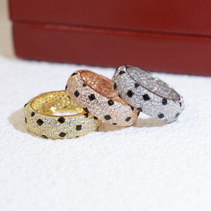 [Gaonasi Jewelry]PANTHERE SPOTTED FULL DIAMOND RING