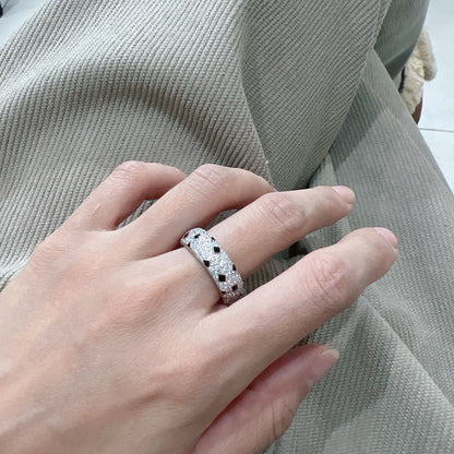 [Gaonasi Jewelry]PANTHERE SPOTTED FULL DIAMOND RING