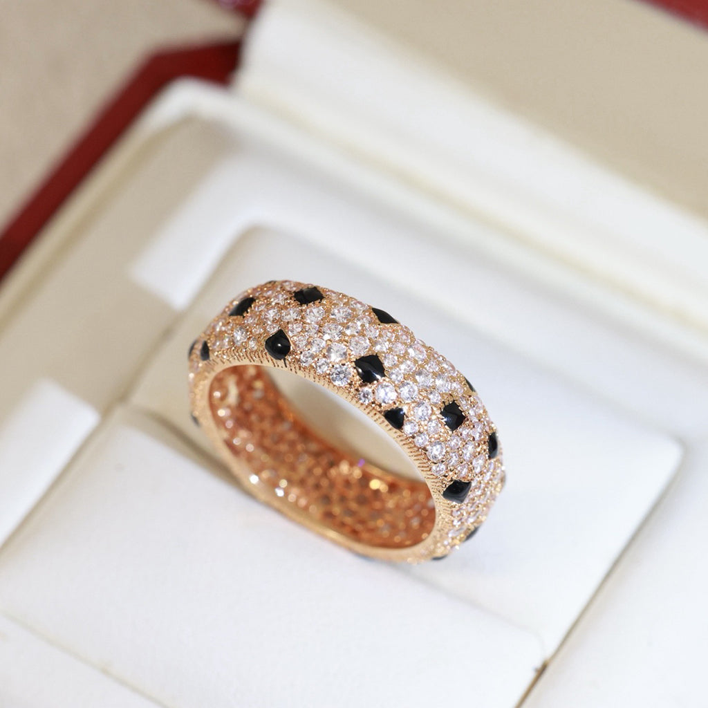 [Gaonasi Jewelry]PANTHERE SPOTTED FULL DIAMOND RING