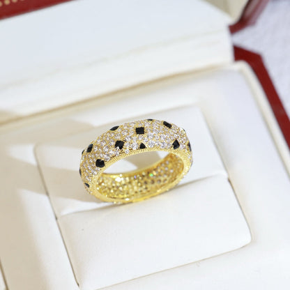 [Gaonasi Jewelry]PANTHERE SPOTTED FULL DIAMOND RING