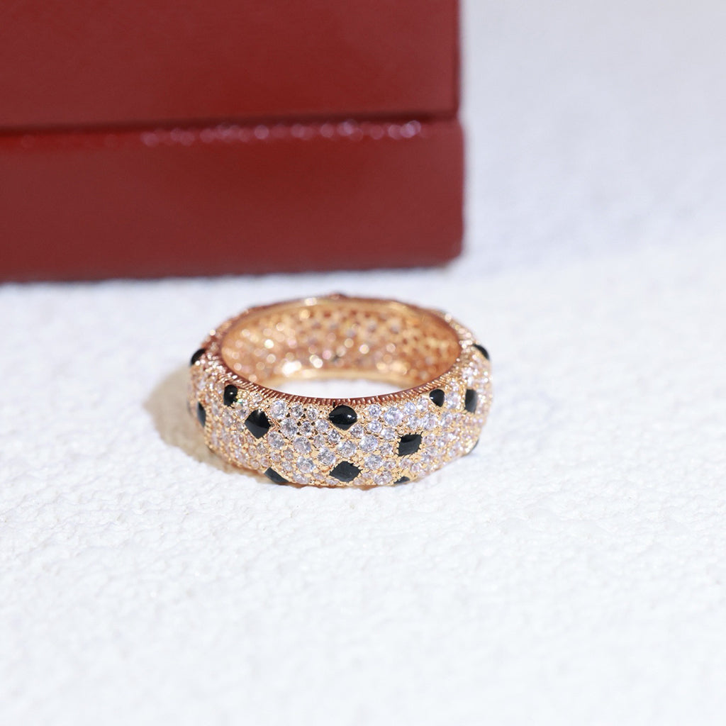 [Gaonasi Jewelry]PANTHERE SPOTTED FULL DIAMOND RING