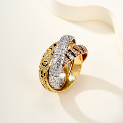 [Gaonasi Jewelry]TRINITY  RING LEOPARD PRINT