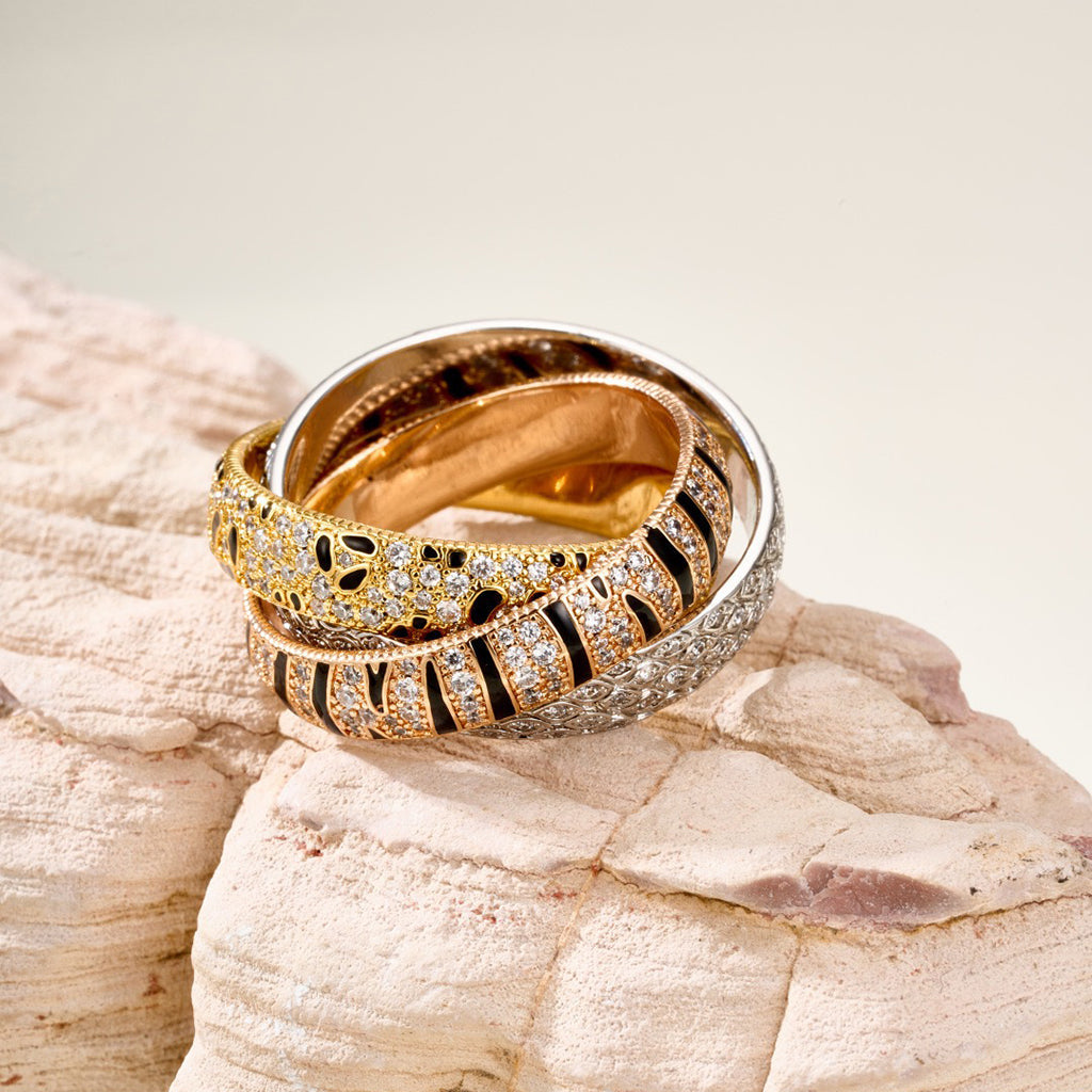 [Gaonasi Jewelry]TRINITY  RING LEOPARD PRINT