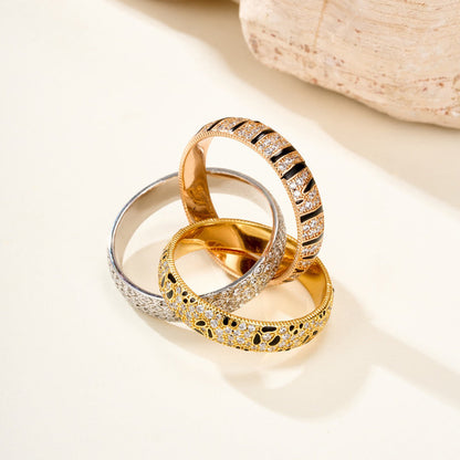 [Gaonasi Jewelry]TRINITY  RING LEOPARD PRINT