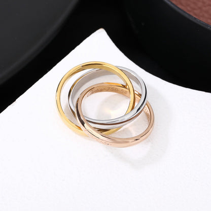 [Gaonasi Jewelry]TRINITY 3.2MM RING COLLECTION
