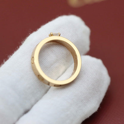 [Gaonasi Jewelry]LOVE RING 3.6MM 1 BIG DIAMOND