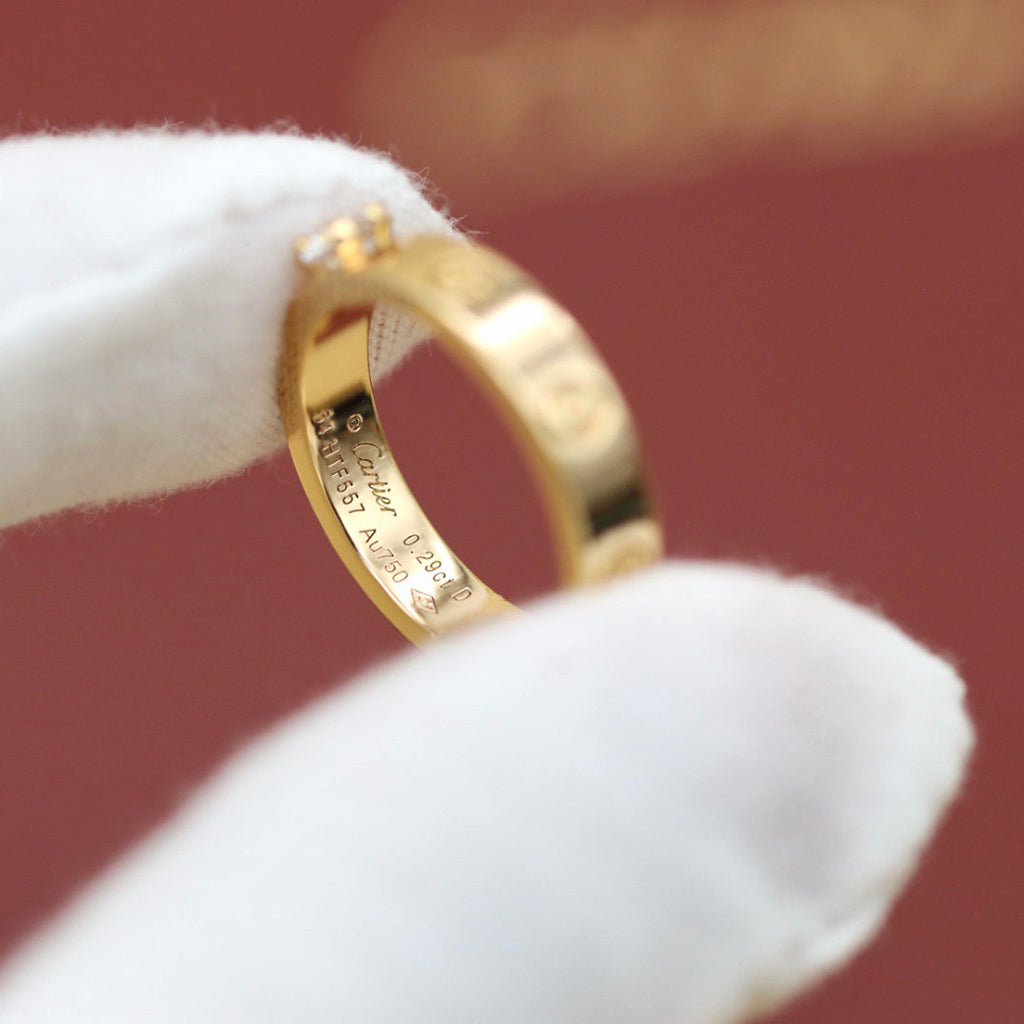 [Gaonasi Jewelry]LOVE RING 3.6MM 1 BIG DIAMOND