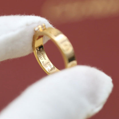 [Gaonasi Jewelry]LOVE RING 3.6MM 1 BIG DIAMOND