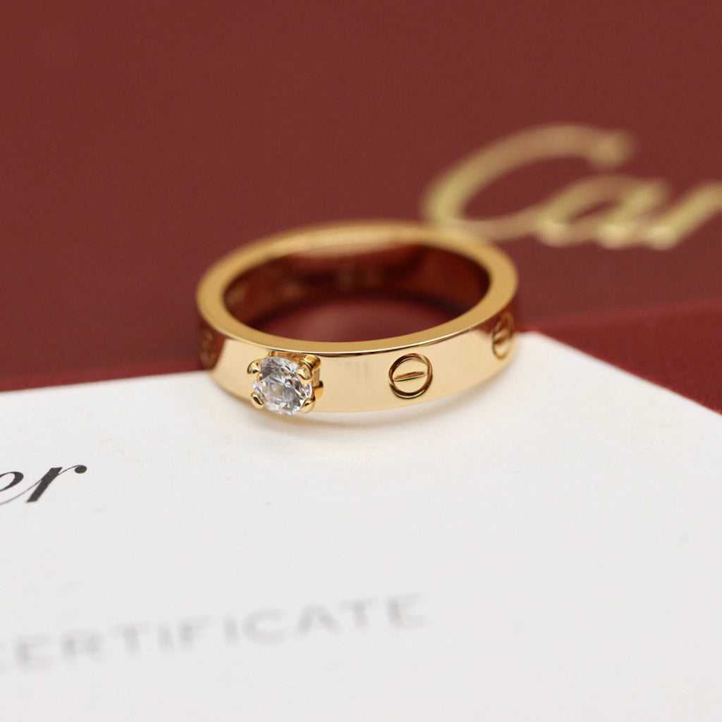 [Gaonasi Jewelry]LOVE RING 3.6MM 1 BIG DIAMOND