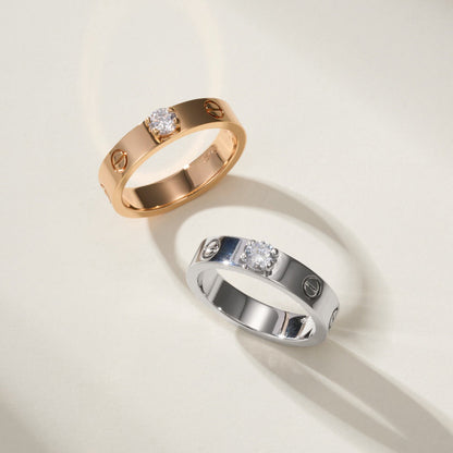 [Gaonasi Jewelry]LOVE RING 3.6MM 1 BIG DIAMOND