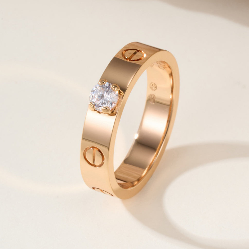 [Gaonasi Jewelry]LOVE RING 3.6MM 1 BIG DIAMOND
